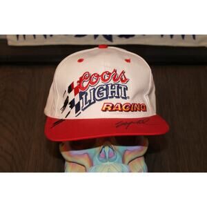 Coors Light Vintage Nascar Snapback Signed